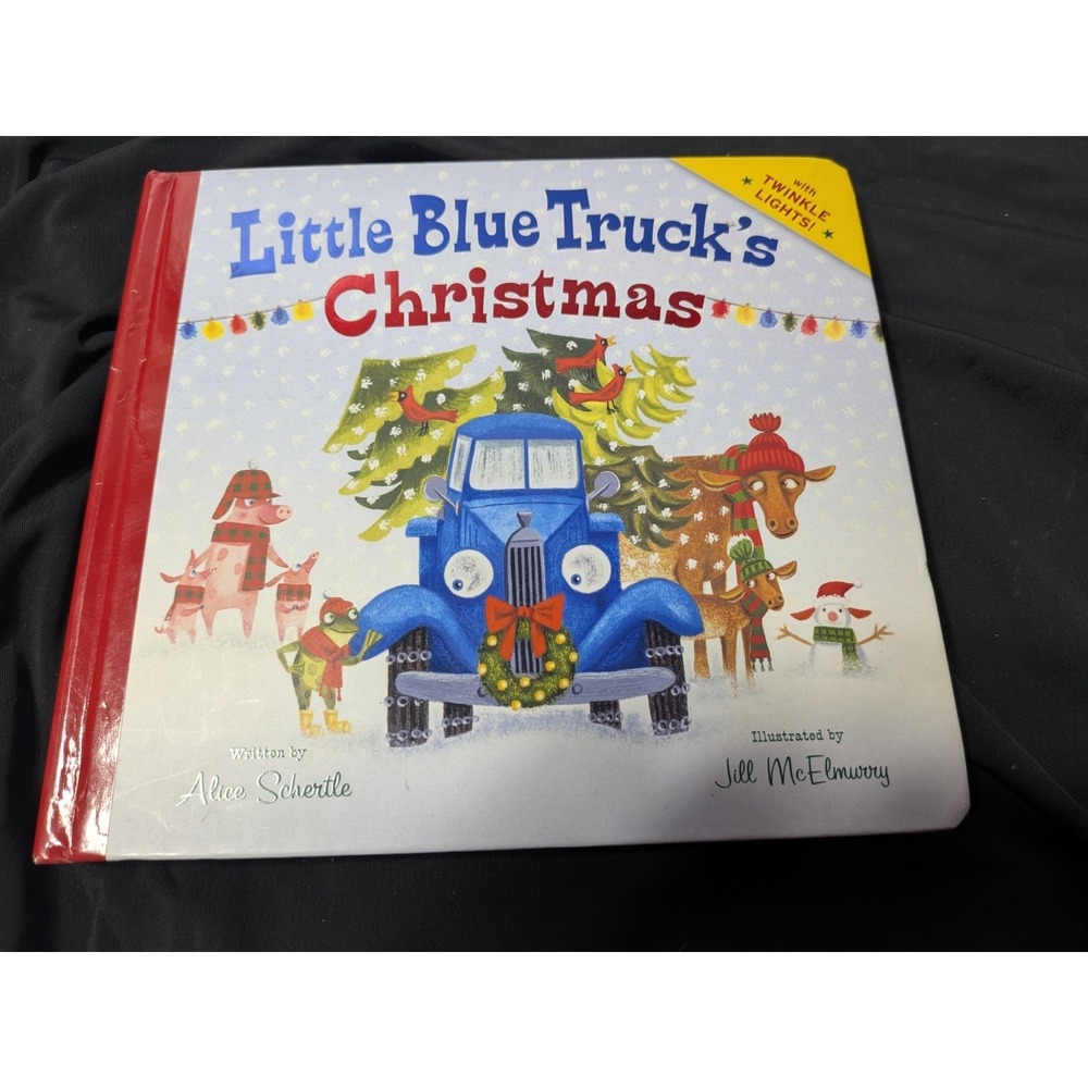Little Blue Trucks Christmas Board Book Alice Schertle Twinkle Lights‎ 2014
